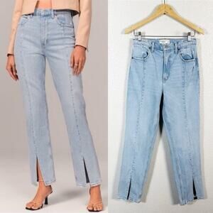 Abercrombie & Fitch Womens The 90s Straight Ultra‎ High Rise Jeans 28 / 6 R